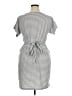 Assorted Brands 100% Polyester Stripes Gray Casual Dress Size XL - photo 2