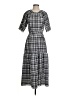 Just Female Plaid Gray Casual Dress Size Sm - 36 - photo 1