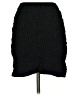 Easel Solid Black Casual Skirt Size S - photo 1