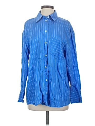 Zara Long Sleeve Button-Down Shirt (view 1)