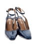 J. Renee Color Block Blue Heels Size 5 - photo 2