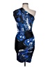 Emilio Pucci Graphic Blue Cocktail Dress Size 10 - photo 1