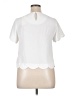 Monteau 100% Polyester White Short Sleeve Top Size XL - photo 2