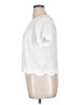 Monteau 100% Polyester White Short Sleeve Top Size XL - photo 5