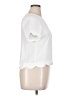 Monteau 100% Polyester White Short Sleeve Top Size XL - photo 4