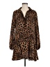 Next Animal Print Brown Casual Dress Size 8 - photo 1