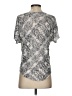 BCBGMAXAZRIA Paisley Silver Short Sleeve T-Shirt Size S - photo 2