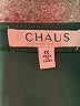 Chaus 100% Polyester Green 3/4 Sleeve Blouse Size 1X - photo 7