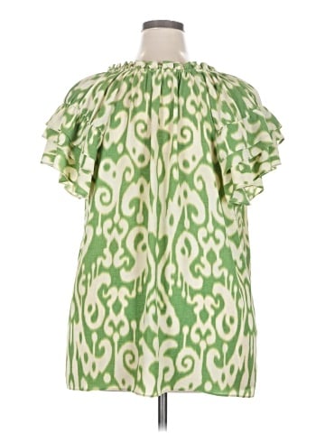 Rose + Olive Short Sleeve Blouse (view 2)