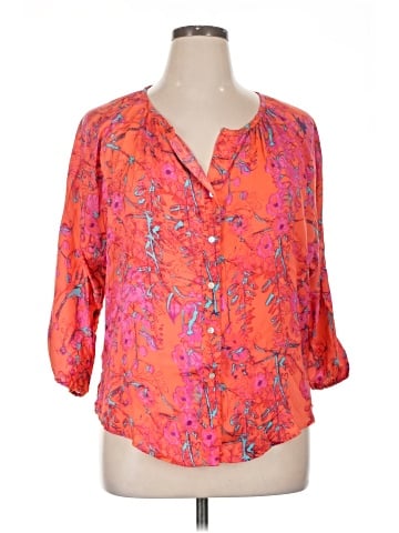 Willi Smith 3/4 Sleeve Blouse (view 1)