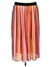 Unbranded Stripes Orange Casual Skirt Size L (estimated) - photo 1