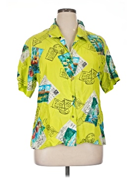 Assorted Brands Short Sleeve Silk Top