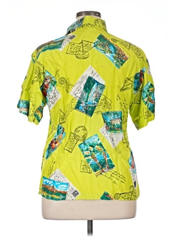 Assorted Brands Short Sleeve Silk Top (view 2)