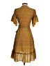 Max Studio Paisley Yellow Casual Dress Size XS - photo 2