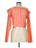 Chocolate Orange Long Sleeve Blouse Size L - photo 1