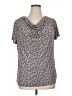 Jaclyn Smith Gray Short Sleeve Blouse Size XL - photo 1
