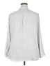Zac & Rachel 100% Polyester Polka Dots White Long Sleeve Blouse Size 2X - photo 2