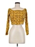 Rebdolls Yellow 3/4 Sleeve Blouse Size M - photo 1