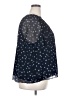 Halogen 100% Polyester Stars Blue Short Sleeve Blouse Size XXL - photo 4