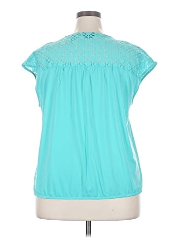 7th Avenue Design Studio New York & Company Short Sleeve Blouse (view 2)