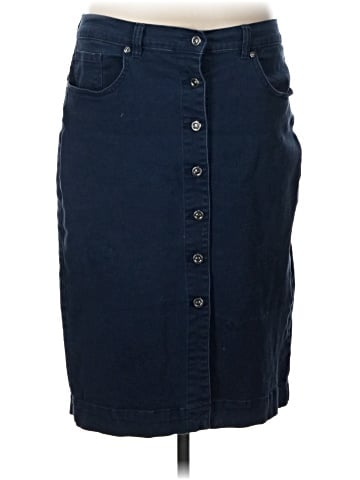 DG^2 by Diane Gilman Denim Skirt (view 1)
