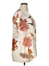 Emery Rose Floral Ivory Short Sleeve Blouse Size XL - photo 4