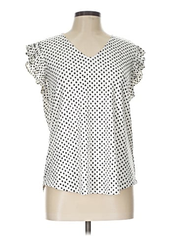 Adrianna Papell Short Sleeve Blouse (view 1)