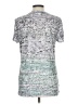 BCBGMAXAZRIA Silver Short Sleeve Top Size L - photo 2