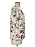 Naif Floral Ivory Short Sleeve Blouse Size L - photo 4