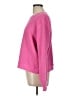 J.Crew 100% Cotton Solid Pink Pullover Sweater Size L - photo 5