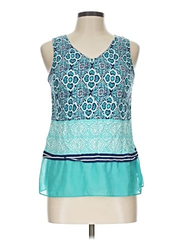 Skies Are Blue Sleeveless Blouse (view 1)