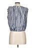 Laura Ashley Blue Sleeveless Blouse Size L - photo 2