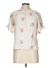 Solitaire Ivory Short Sleeve Blouse Size L - photo 1