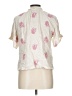Solitaire Ivory Short Sleeve Blouse Size L - photo 2