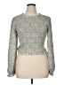 Böhme 100% Polyester Floral Gray Long Sleeve Top Size XL - photo 1