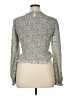 Böhme 100% Polyester Floral Gray Long Sleeve Top Size XL - photo 2