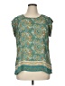 DR2 100% Polyester Teal Short Sleeve Blouse Size XL - photo 1