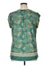 DR2 100% Polyester Teal Short Sleeve Blouse Size XL - photo 2