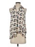 Maeve 100% Rayon Ivory Sleeveless Blouse Size 0 - photo 1