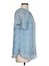 Unbranded Blue Short Sleeve Blouse Size L - photo 4