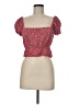 Sim & Sam 100% Rayon Red Short Sleeve Top Size M - photo 1