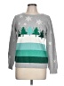 Talbots Print Silver Pullover Sweater Size L - photo 1