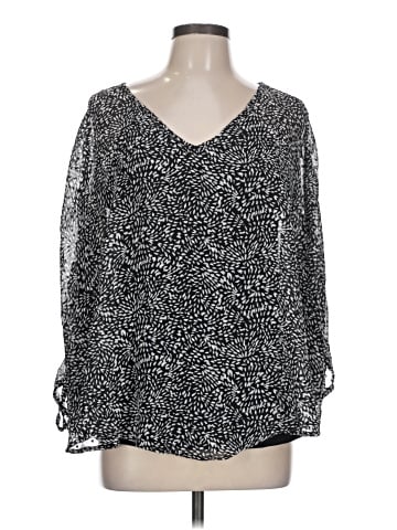 NY Collection Long Sleeve Blouse (view 1)