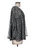NY Collection 100% Polyester Silver Long Sleeve Blouse Size L - photo 4