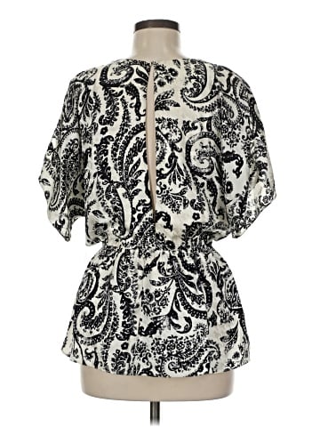 Alice + Olivia Short Sleeve Silk Top (view 2)