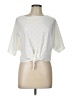 Caution to the Wind Ivory Short Sleeve Top Size L - photo 1