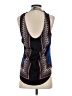 Fun2Fun 100% Polyester Blue Sleeveless Blouse Size S - photo 2