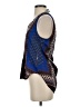 Fun2Fun 100% Polyester Blue Sleeveless Blouse Size S - photo 5