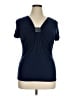 DressBarn Blue Short Sleeve Top Size XL - photo 1