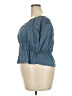 a.n.a. A New Approach Blue Short Sleeve Top Size 2X - photo 5